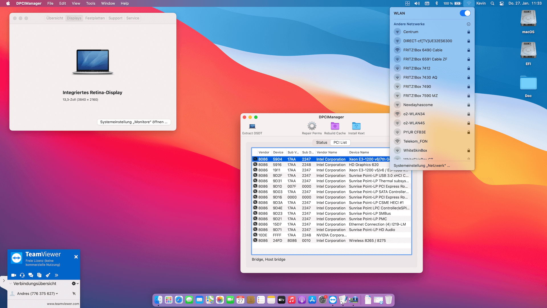 Lenovo Thinkpad T570 4K 6th Dual Battery [KabyLake   Intel HD 620 + SMBUS]   OpenCore 2